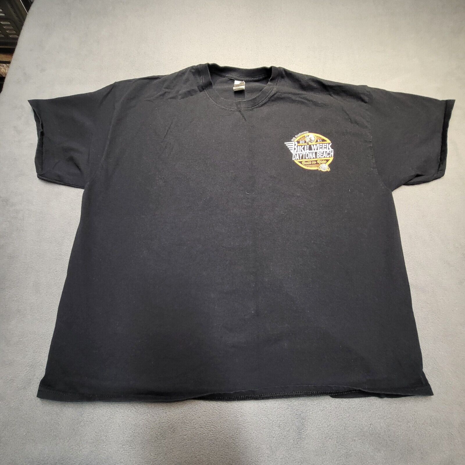Daytona Beach Bike Week T Shirt Mens 2xl Black Short Sleeve Graphic Motorcycle